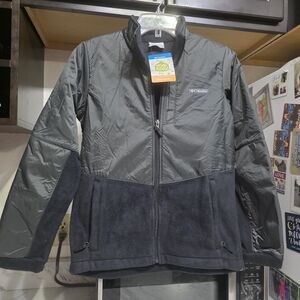 Columbia Gray and Black Jacket Youth Boys Large 14/16